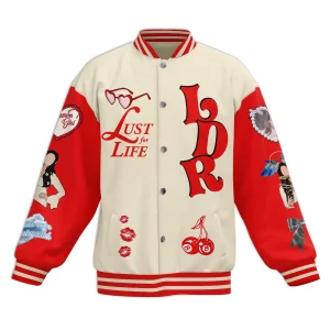 Lana Del Rey Baseball Jacket Smoking Kills But We Were Born To Die Either Way2B3 XE4Fs