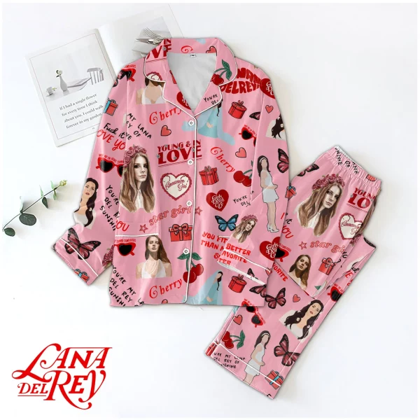 Lana Del Rey Valentine Pajamas Set