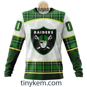 Las Vegas Raiders Shamrock Customized Hoodie2C Tshirt Gift For St Patrick Day 20242B4 P3Hss