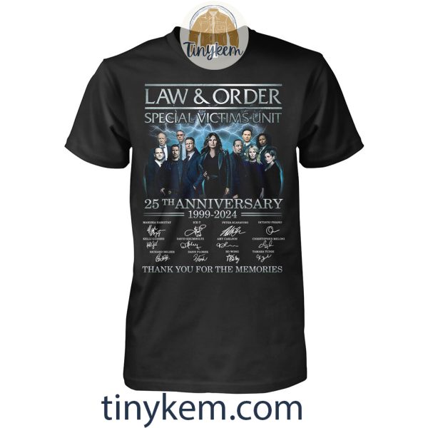 Law and Order Movie 25th Anniversary 1999-2024 Tshirt