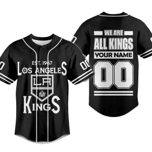 Los Angeles Kings Customized Baseball Jersey: We Are All Kings