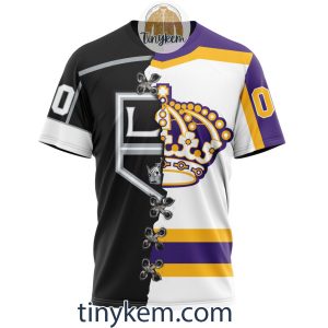 Los Angeles Kings Home Mix Reverse Retro Jersey Customized Hoodie Tshirt Sweatshirt2B6 uoYP7