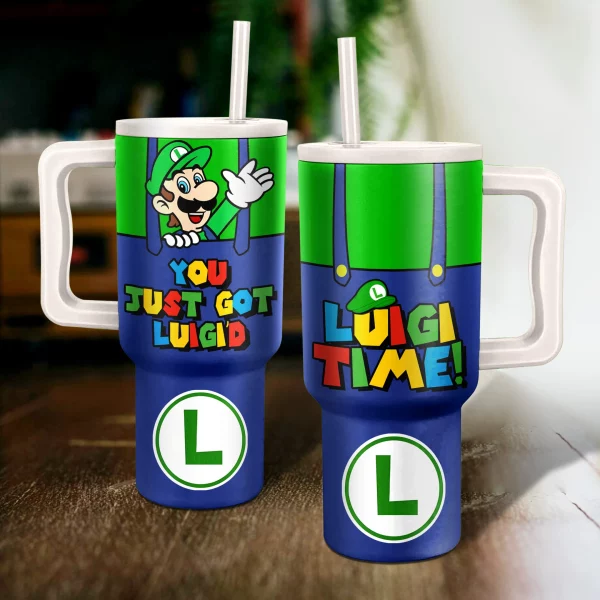 Luigi 40 Oz Tumbler: Gift for Super Mario fans