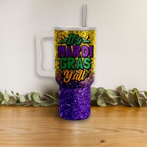 Mardi Gras Glitter 40 Oz Tumbler2B3 eXvOG