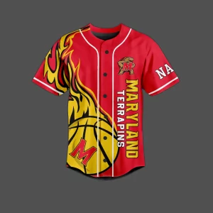 Maryland Terrapins Customized Baseball Jersey: Go Terps