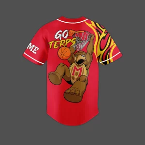 Maryland Terrapins Customized Baseball Jersey Go Terps2B3 2yP5P