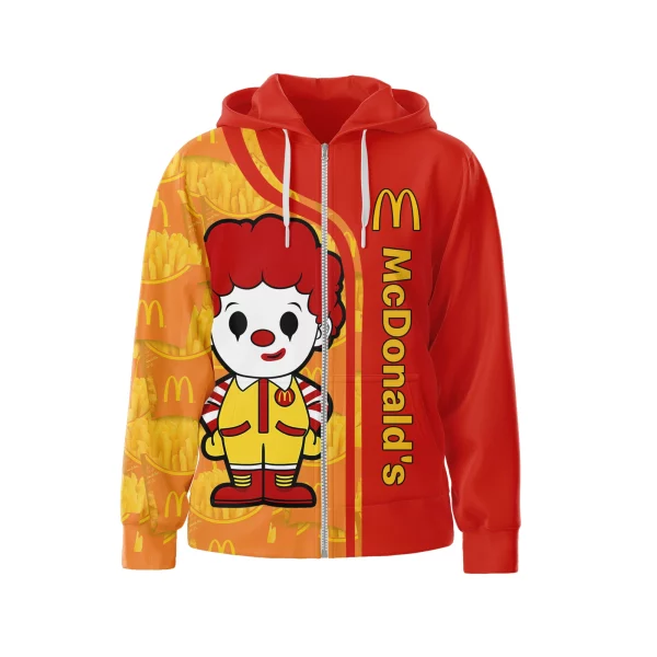 McDonald Clown Zipper Hoodie: I’m Loving It