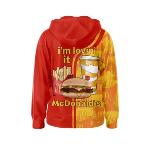 McDonald Clown Zipper Hoodie Im Loving It2B3 OvKIq