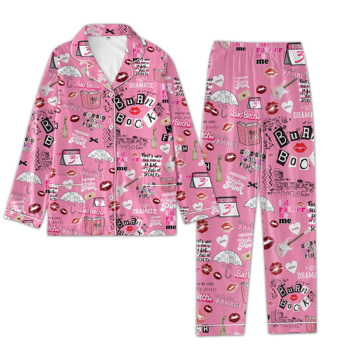Mean Girls Pajamas Set - Tinykem