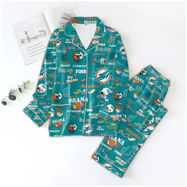 Miami Dolphins Icons Bundle Pajamas Set