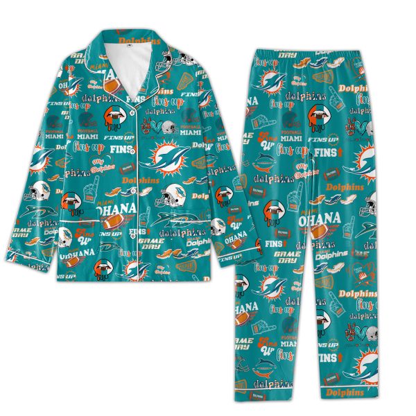 Miami Dolphins Icons Bundle Pajamas Set