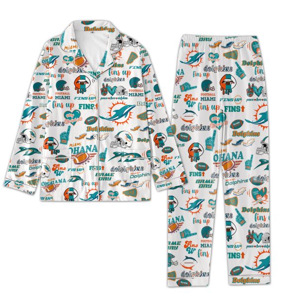 Miami Dolphins Icons Bundle Pajamas Set