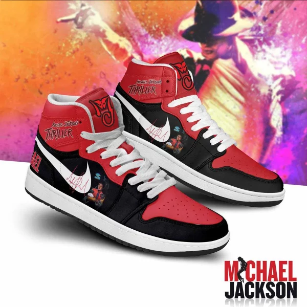 Michael Jackson Air Jordan 1 High Top Shoes