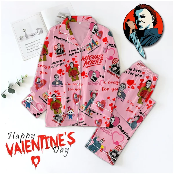 Michael Myers Valentine Pajamas Set