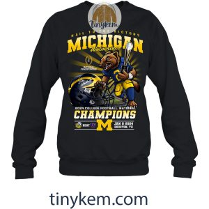 Michigan Mascot 2024 College Football Champions Tshirt2B3 5Eaja