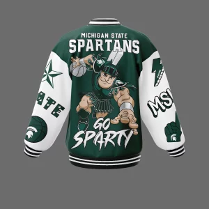 Michigan State Spartans Baseball Jacket Go Sparty2B3 hg1Gc
