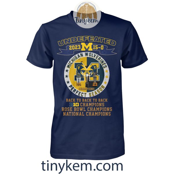 Michigan Wolverines 2023 Perfect Season Shirt: Celebrate the National Champions
