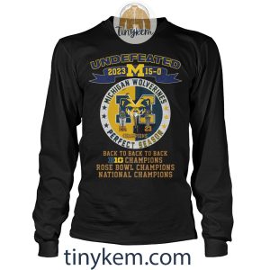 Michigan Wolverines 2023 Perfect Season Shirt Celebrate the National Champions2B4 FU84V