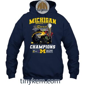 Michigan Wolverines 2024 National Champions Shirt Two Sides Printed2B5 uqZLy