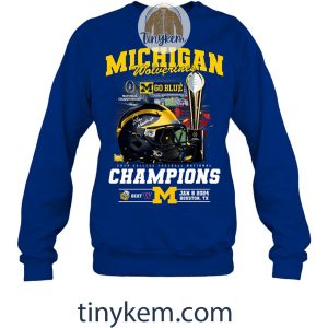 Michigan Wolverines 2024 National Champions Shirt Two Sides Printed2B7 9M5QW