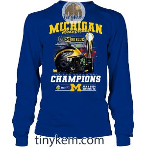 Michigan Wolverines 2024 National Champions Shirt Two Sides Printed2B9 3gIHR