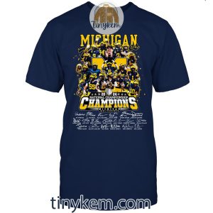 Michigan Wolverines Champions NCAA 2024 Shirt2B2 SL5d9
