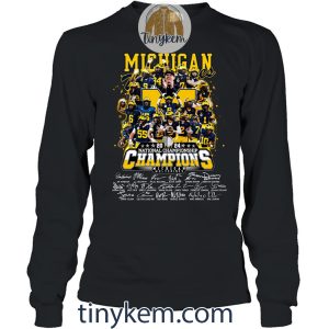 Michigan Wolverines Champions NCAA 2024 Shirt2B5 HQLVn