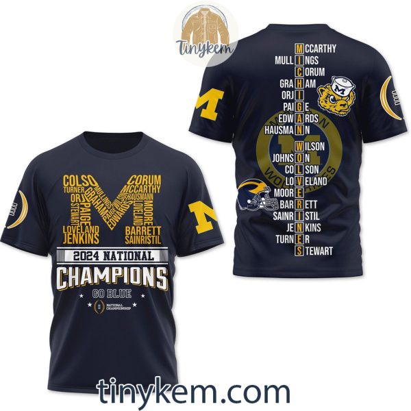 Michigan Wolverines Champions NCAA 2024 Tshirt, Sweatshirt, Hoodie