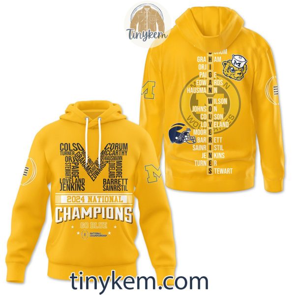 Michigan Wolverines Champions NCAA 2024 Tshirt, Sweatshirt, Hoodie