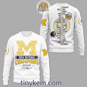Michigan Wolverines Champions NCAA 2024 Tshirt2C Sweatshirt2C Hoodie2B9 reAzH