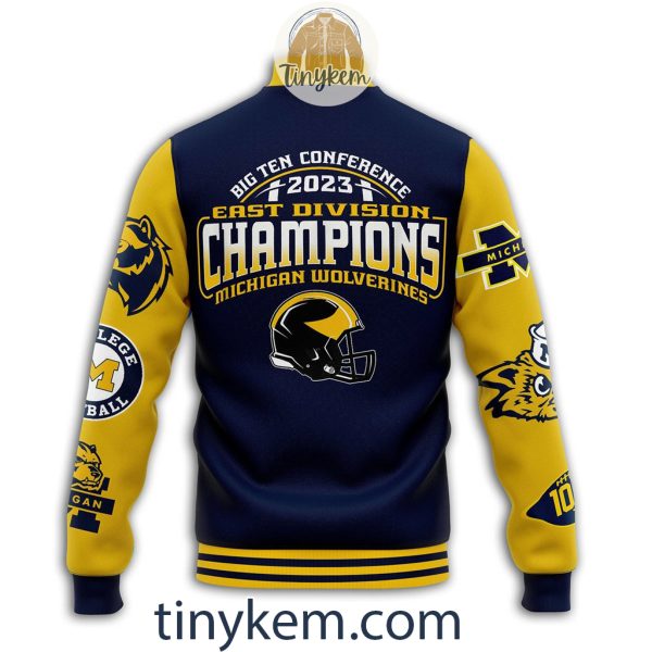 Michigan Wolverines Customized Baseball Jacket: College Football Champions 2024