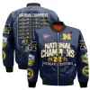 National Champions 2024 Customized Baseball Jersey: Gift For Michigan Wolverines Fans