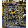 Michigan Wolverines Champions NCAA 2023 Blanket