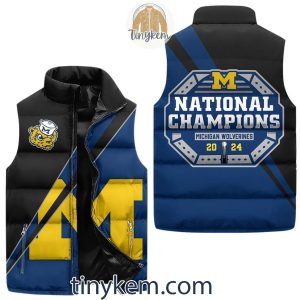 Michigan Wolverines National Champions 2024 Puffer Sleeveless Jacket