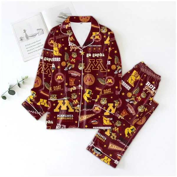 Minnesota Golden Gophers Basketball Pajamas Set