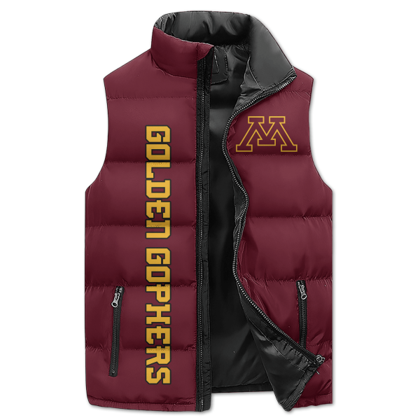 Minnesota Golden Gophers Basketball Puffer Sleeveless Jacket