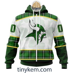 Minnesota Vikings Shamrock Customized Hoodie2C Tshirt Gift For St Patrick Day 20242B2 cPY7l