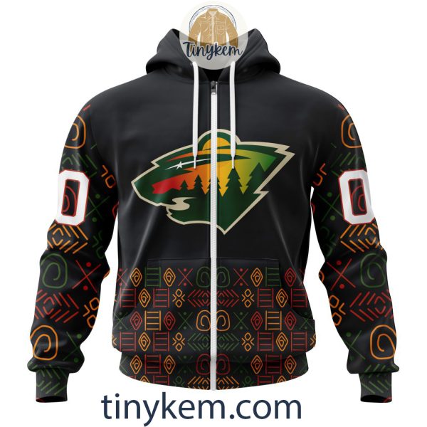 Minnesota Wild Black History Month Customized Hoodie, Tshirt, Sweatshirt