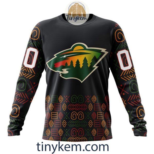 Minnesota Wild Black History Month Customized Hoodie, Tshirt, Sweatshirt