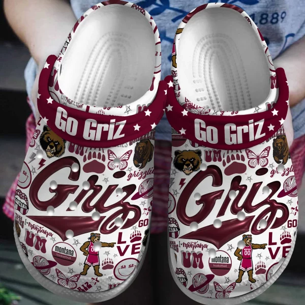 Montana Grizzlies Basketball Clogs Crocs: Go Griz
