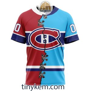 Montreal Canadiens Home Mix Reverse Retro Jersey Customized Hoodie Tshirt Sweatshirt2B6 JJQmF