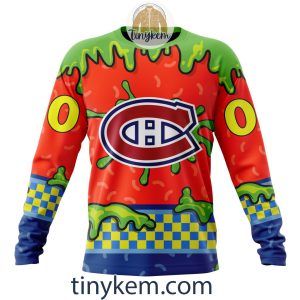 Montreal Canadiens Nickelodeon Customized Hoodie Tshirt Sweatshirt2B4 HG8jM