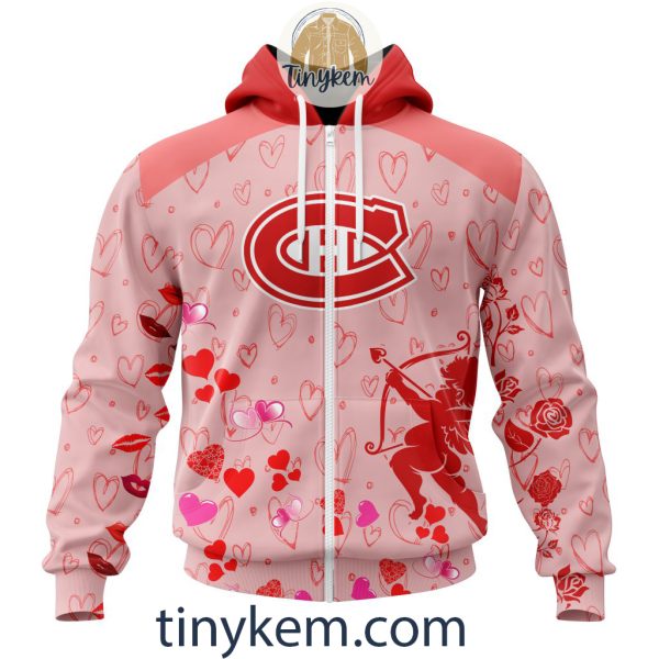 Montreal Canadiens Valentine Customized Hoodie, Tshirt, Sweatshirt