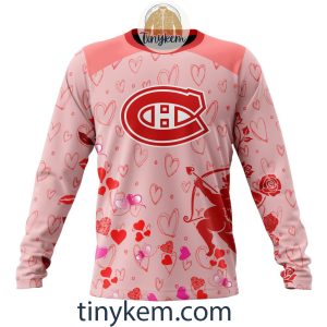 Montreal Canadiens Valentine Hoodie Tshirt Sweatshirt2B4 9bde3