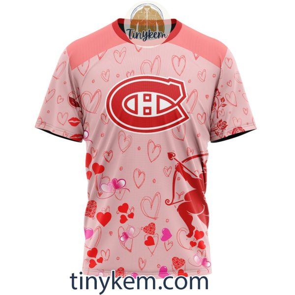 Montreal Canadiens Valentine Customized Hoodie, Tshirt, Sweatshirt