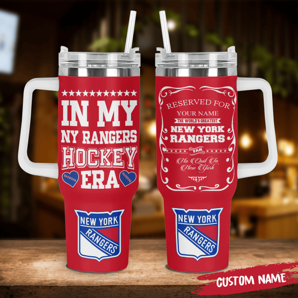 NY Rangers Customized 40 Oz Tumbler: In My Hockey Era