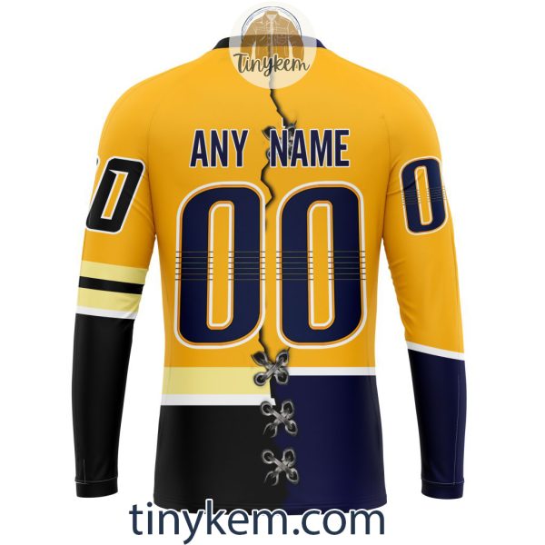 Nashville Predators Home Mix Reverse Retro Jersey Customized Hoodie, Tshirt, Sweatshirt