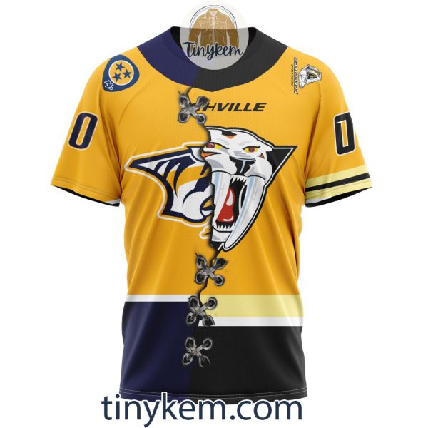 Nashville Predators Home Mix Reverse Retro Jersey Customized Hoodie, Tshirt, Sweatshirt