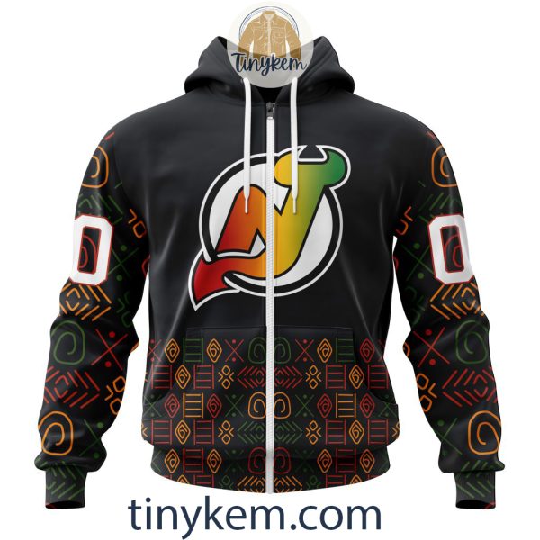 New Jersey Devils Black History Month Customized Hoodie, Tshirt, Sweatshirt