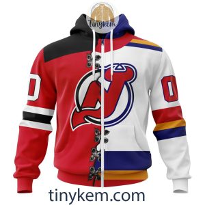 New Jersey Devils Home Mix Reverse Retro Jersey Customized Hoodie Tshirt Sweatshirt2B2 xChQE